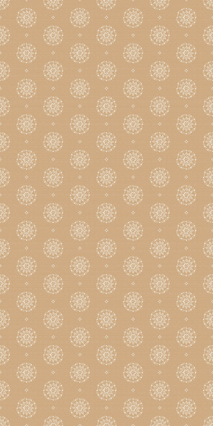 Image of Pinwheel in Wheat Wallpaper
