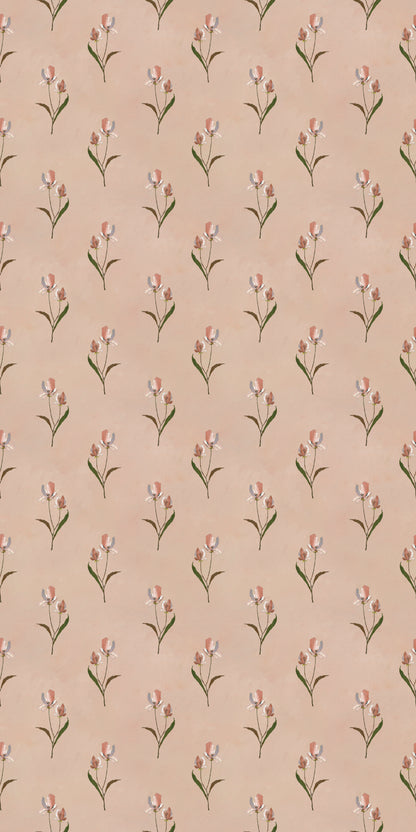 Image of Pressed Petals in Blush Wallpaper