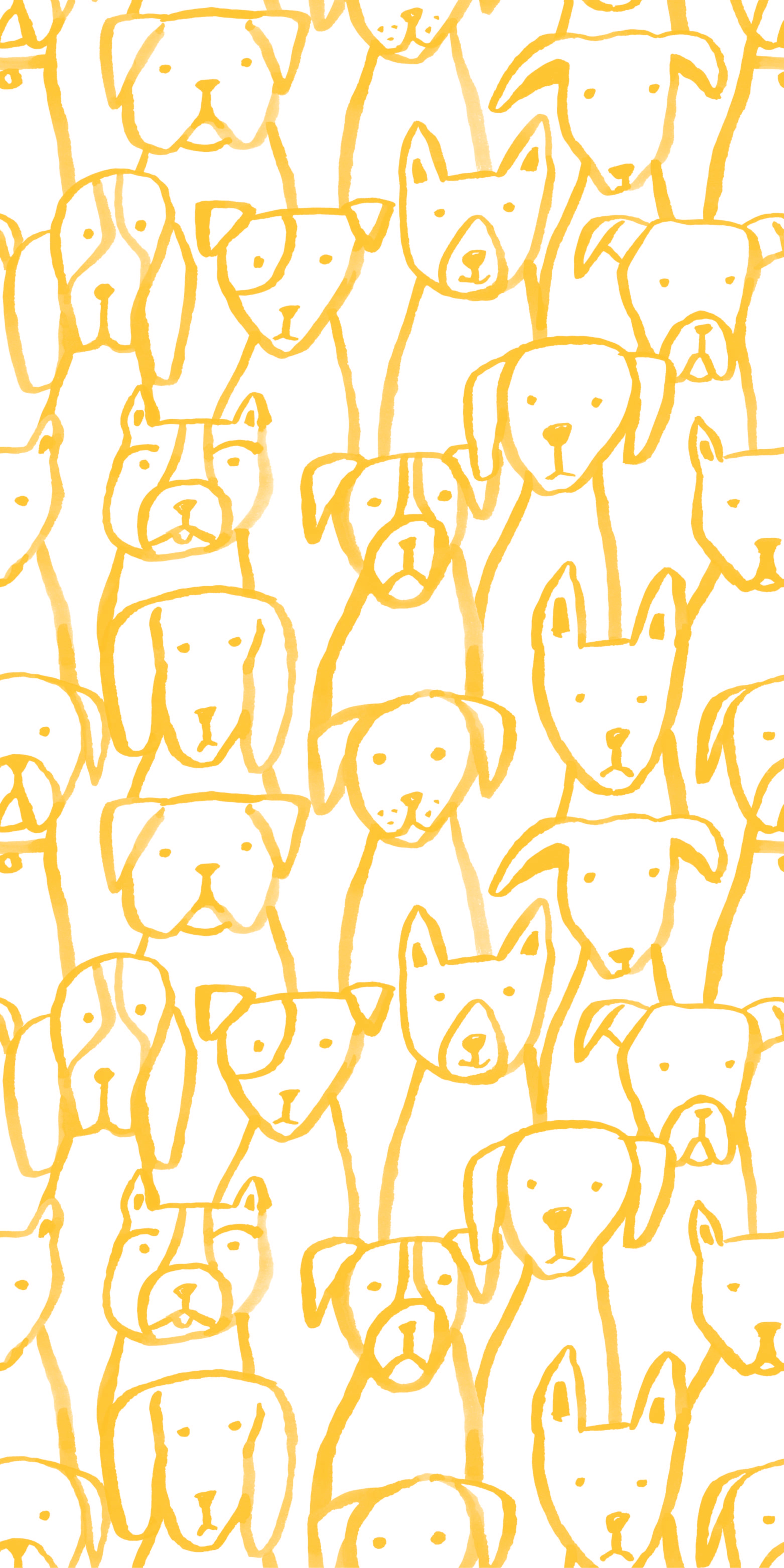 Puppy Pile in Marigold color