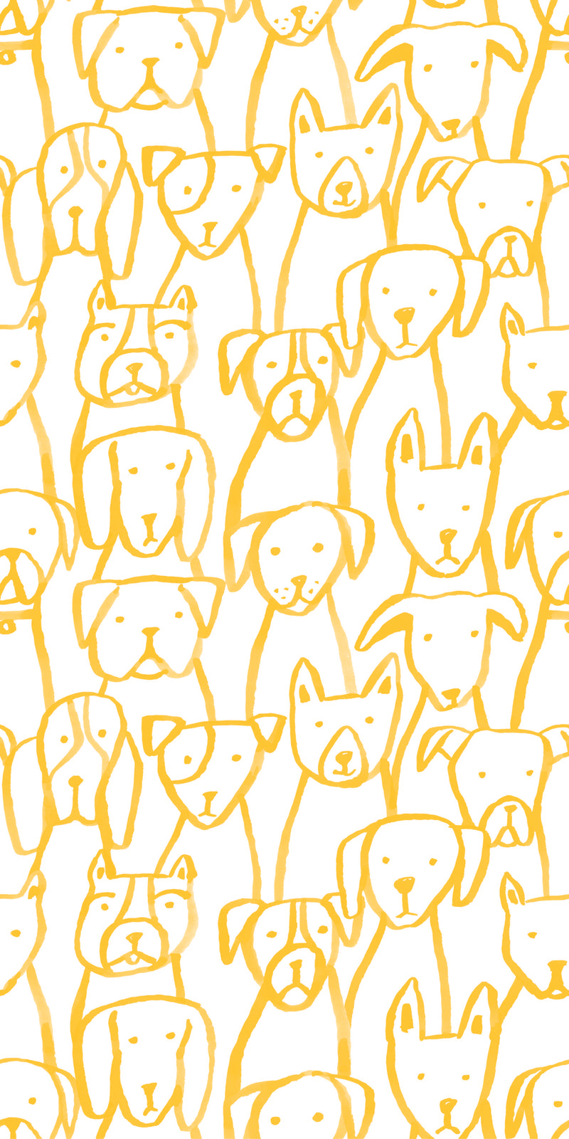 Puppy Pile in Marigold color