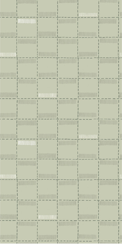 Image of Quilty Pleasure in Green Wallpaper