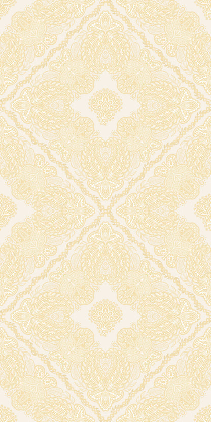Image of Remington in Butter Yellow Wallpaper