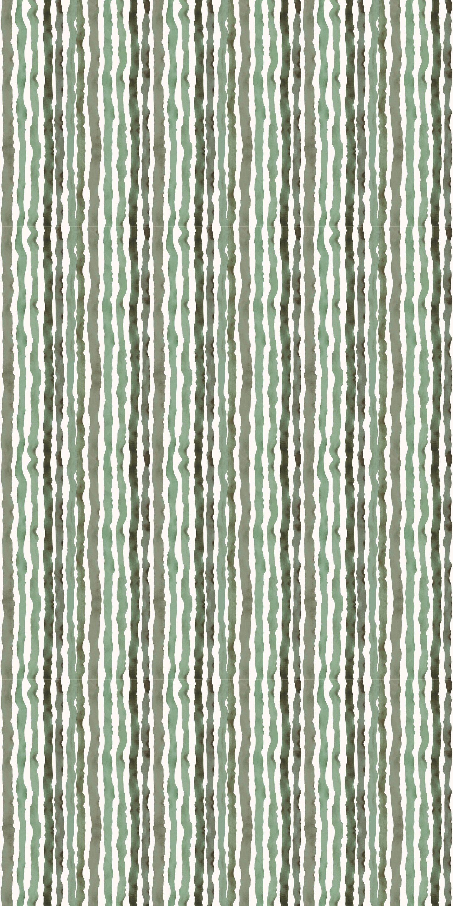 Ribbon Wallpaper in Evergreen