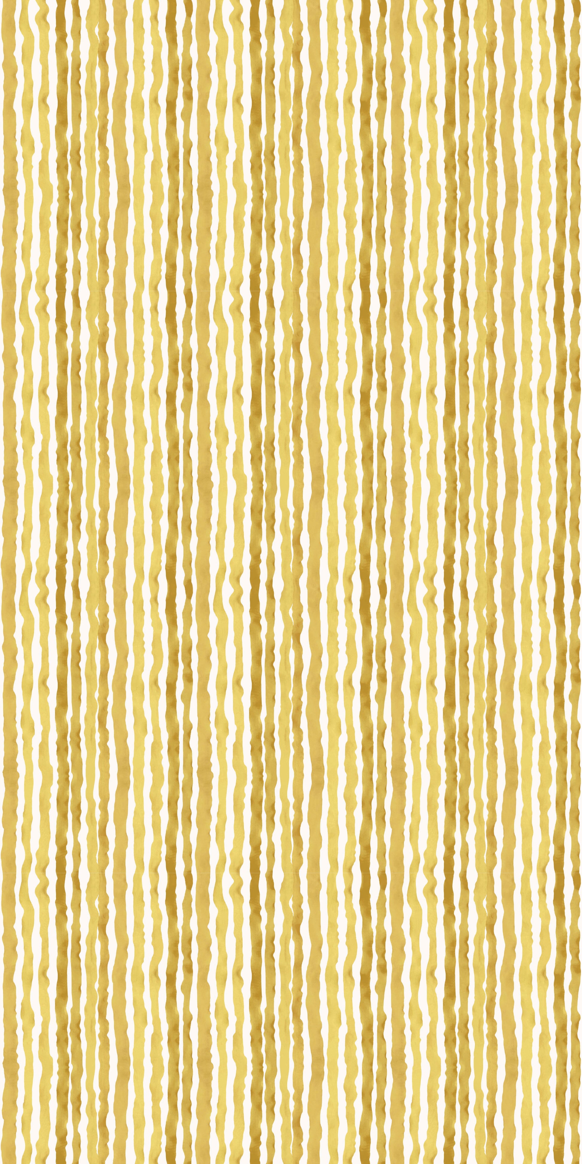 Ribbon Wallpaper in Saffron