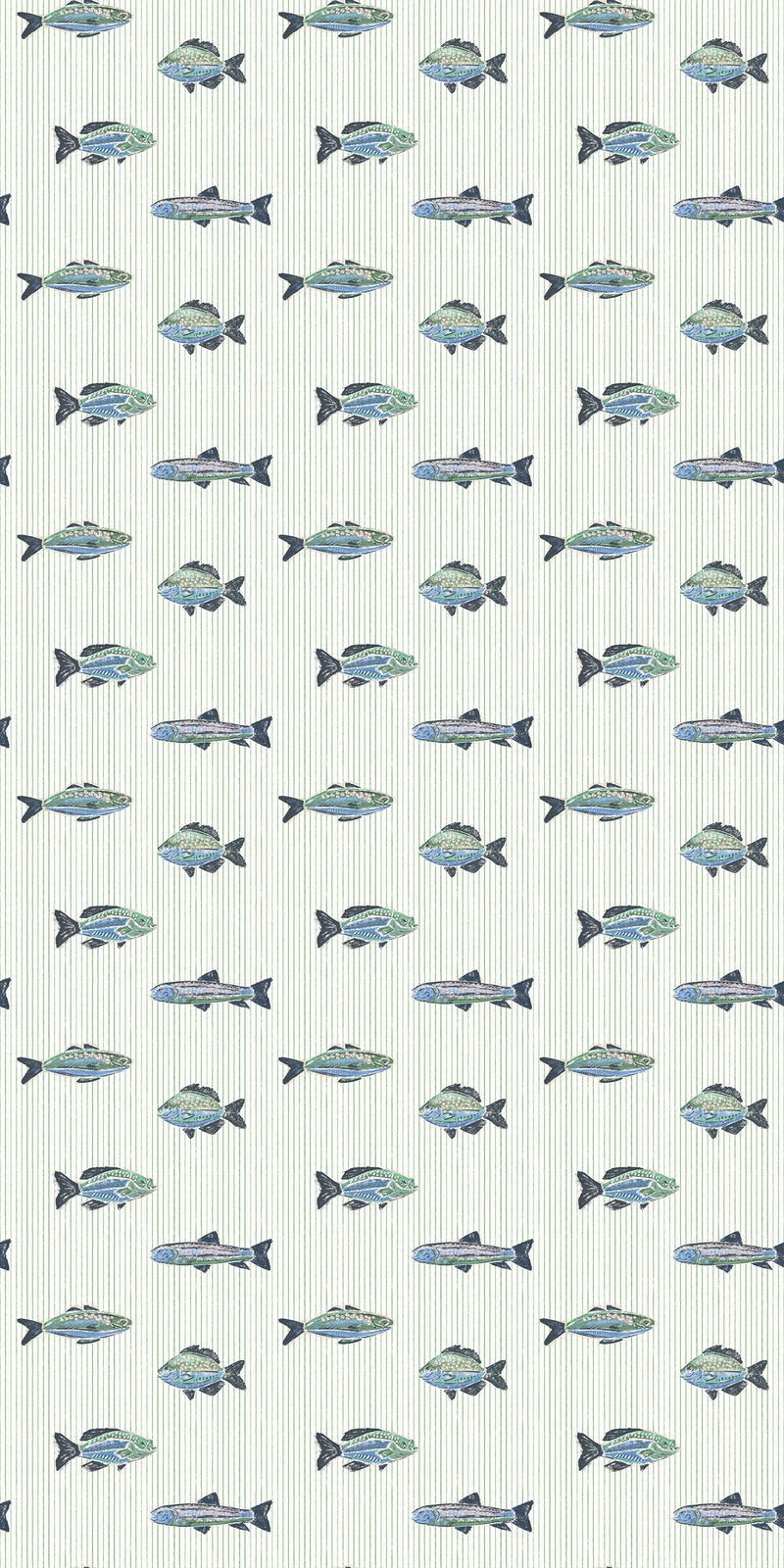 School of Stripes in Green color