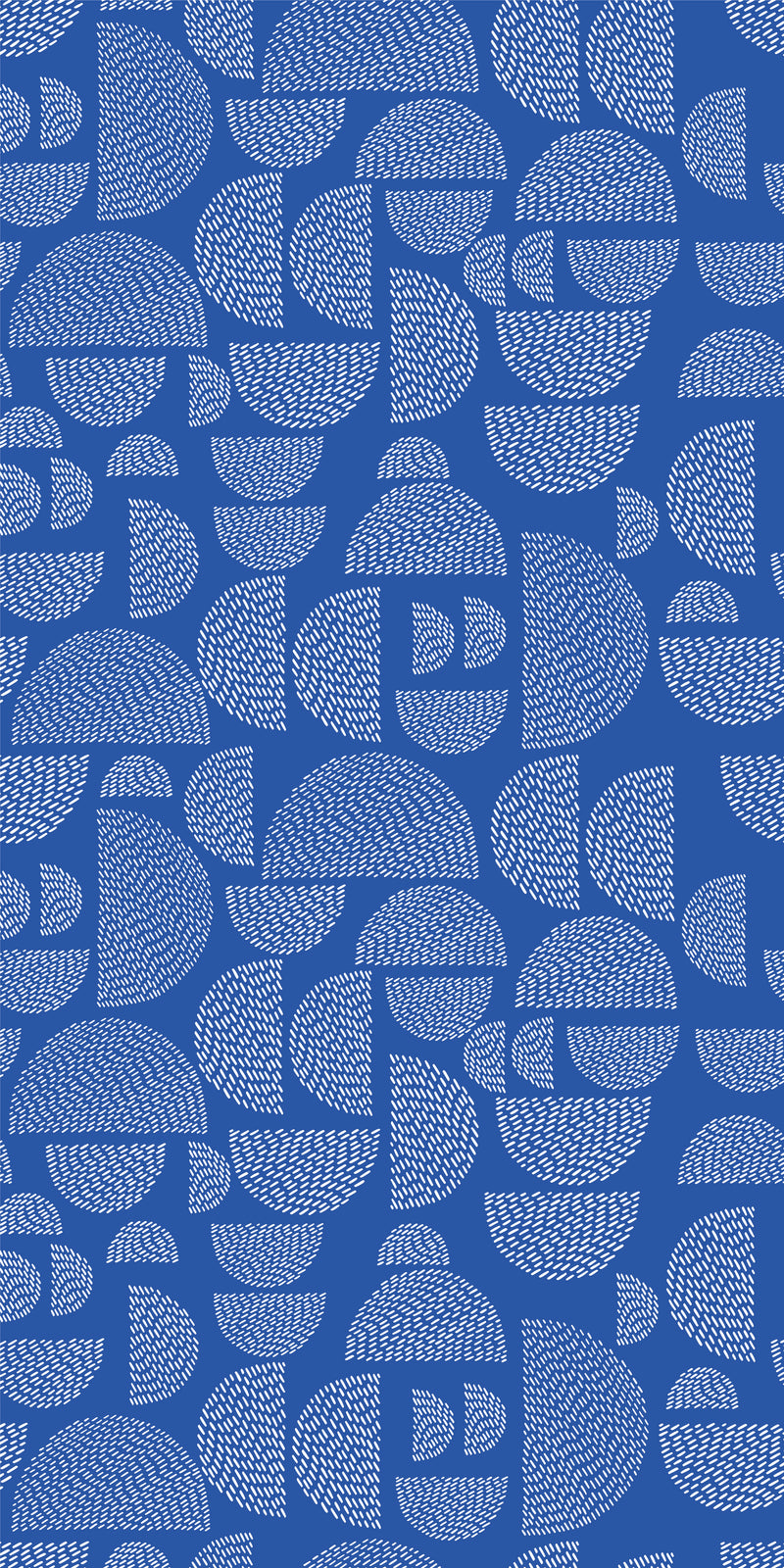 Semi Stitched in Blue/White color