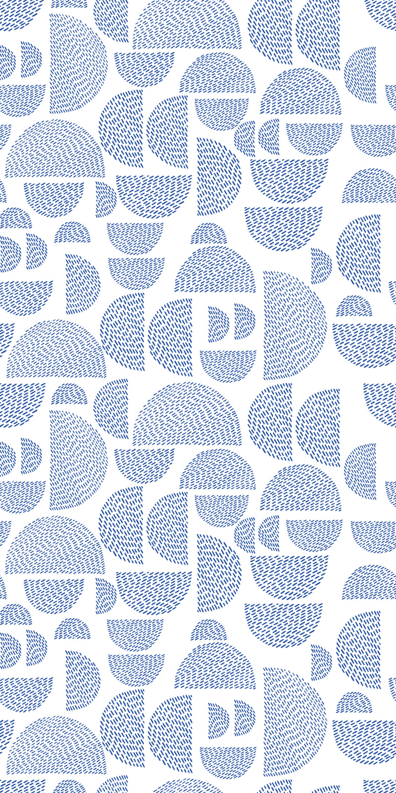 Semi Stitched in White/Blue color