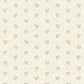 Stitched Sweetpea Wallpaper in Cream/Blue