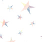 Image of Stitched in the Stars in White/Warm Tones Wallpaper