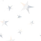 Image of Stitched in the Stars in White/Neutral Tones Wallpaper