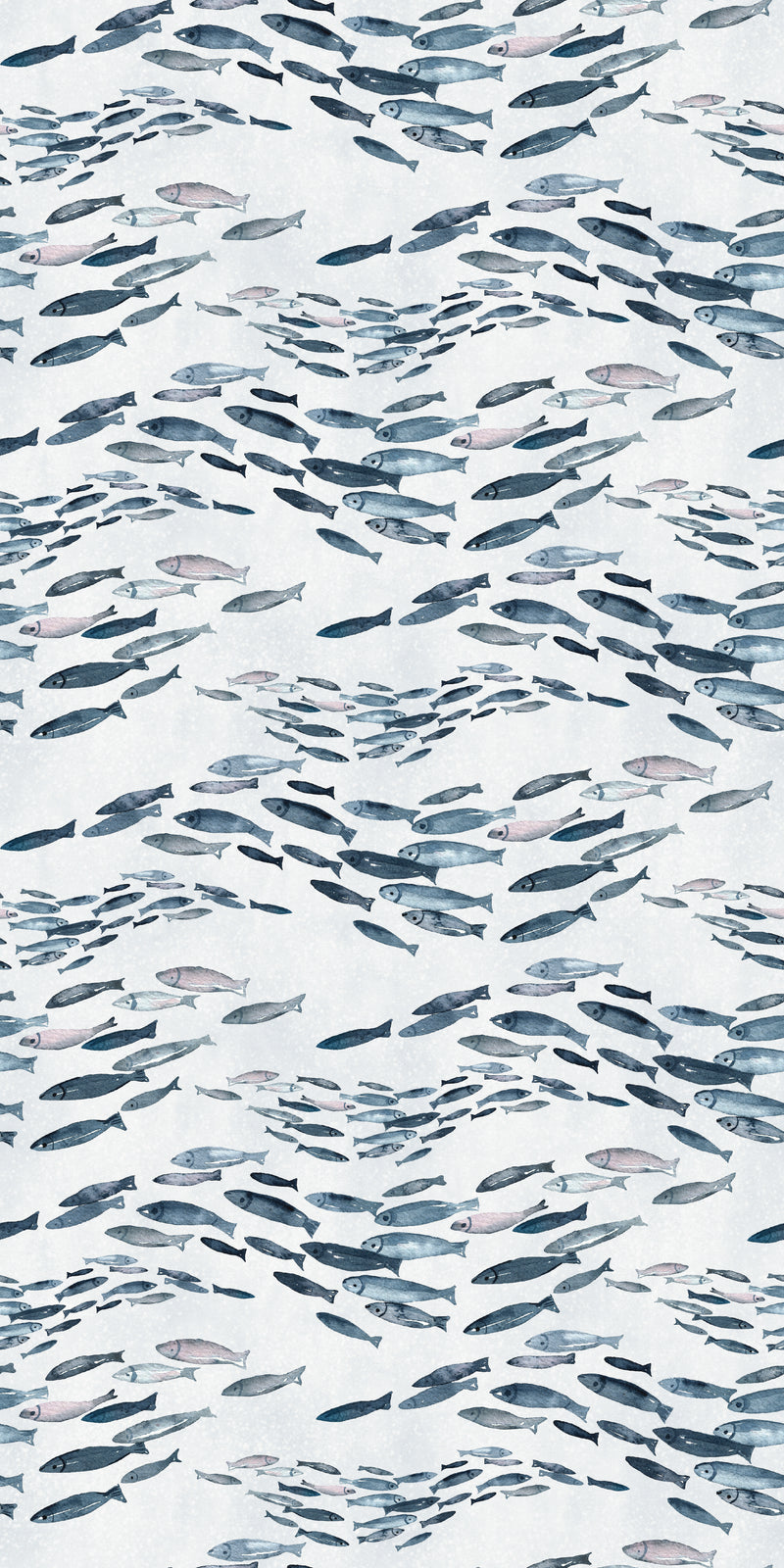 Swimming Upstream in Blue color