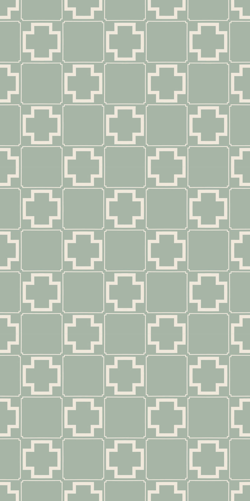 Terra Tile Decal in Green Wave color