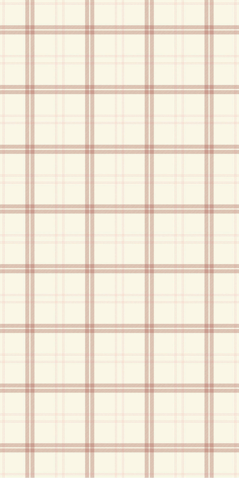 Ticking Plaid in Pink/Cream color