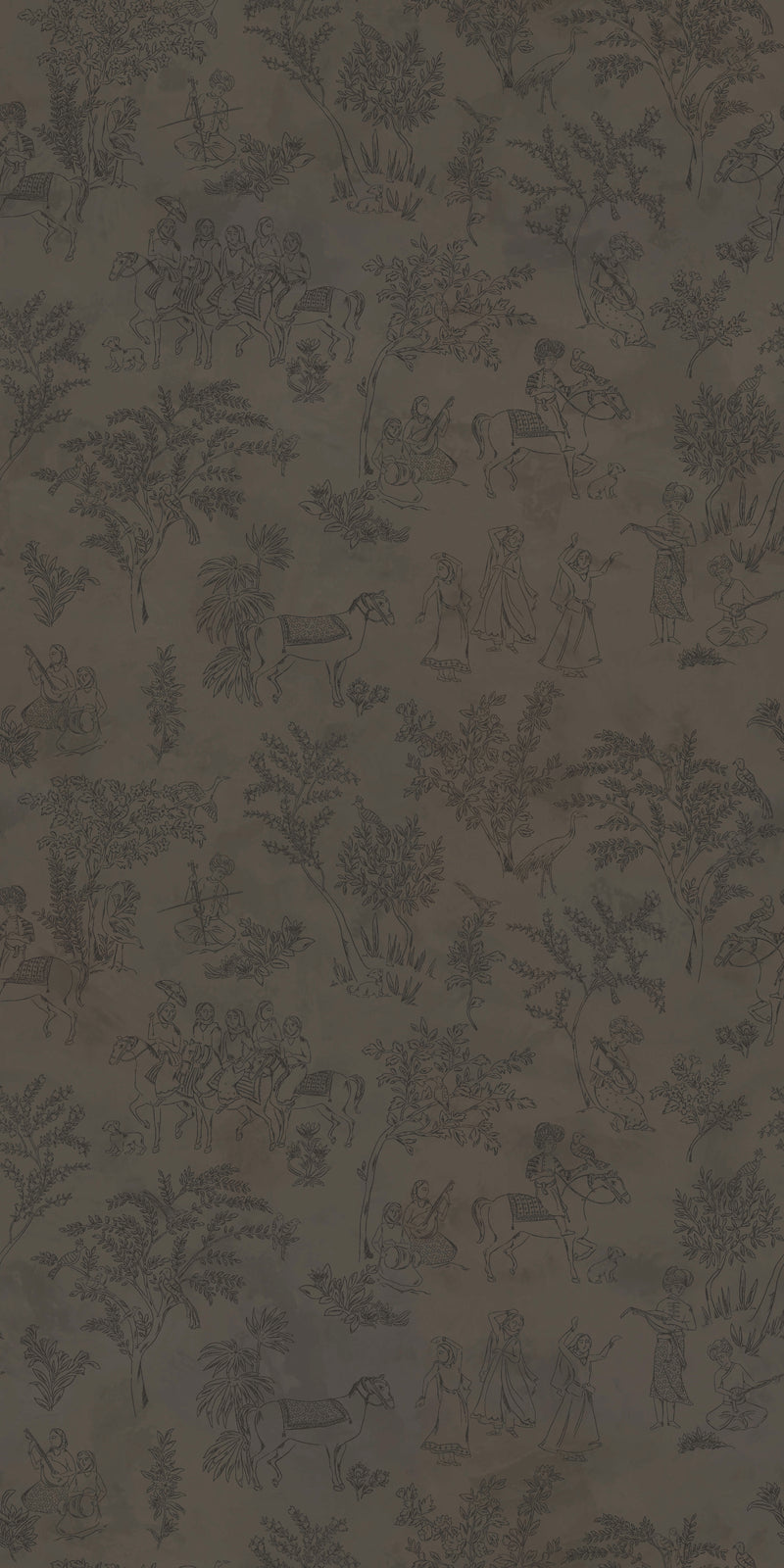 Toile de Joon in Charcoal Brown color