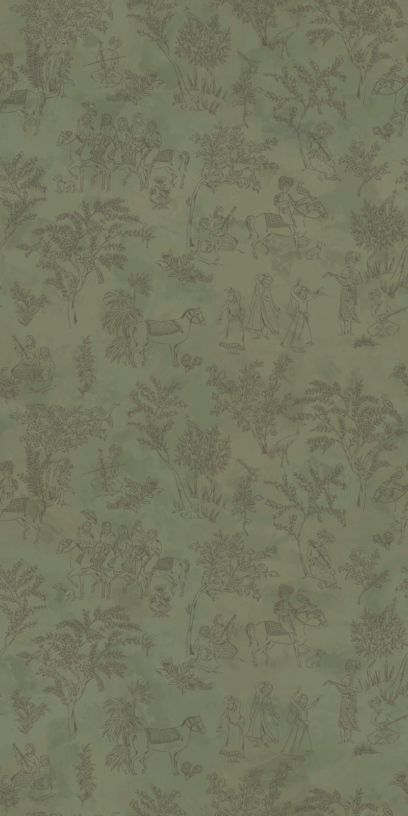 Toile de Joon in Lichen color