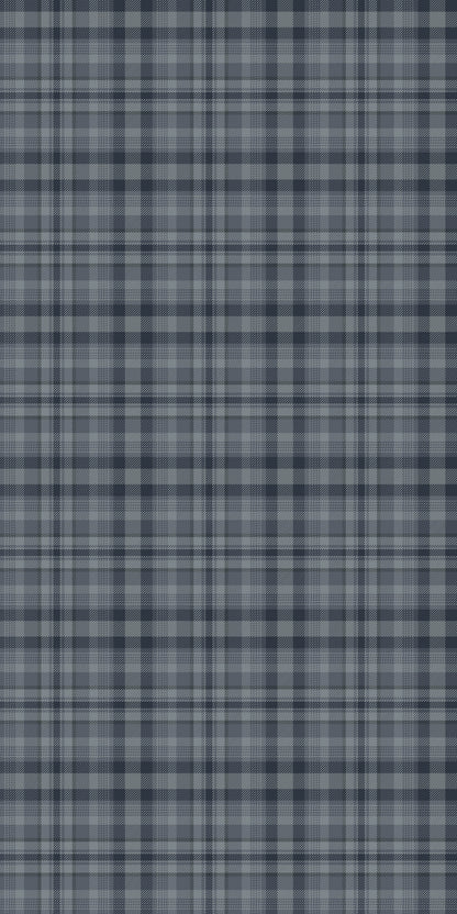 Image of Tonal Plaid in Midnight Wallpaper