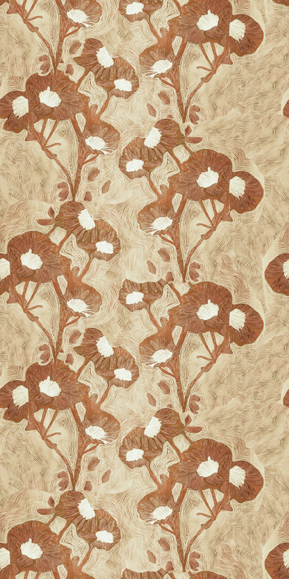 Trellis Wallpaper in Ginger