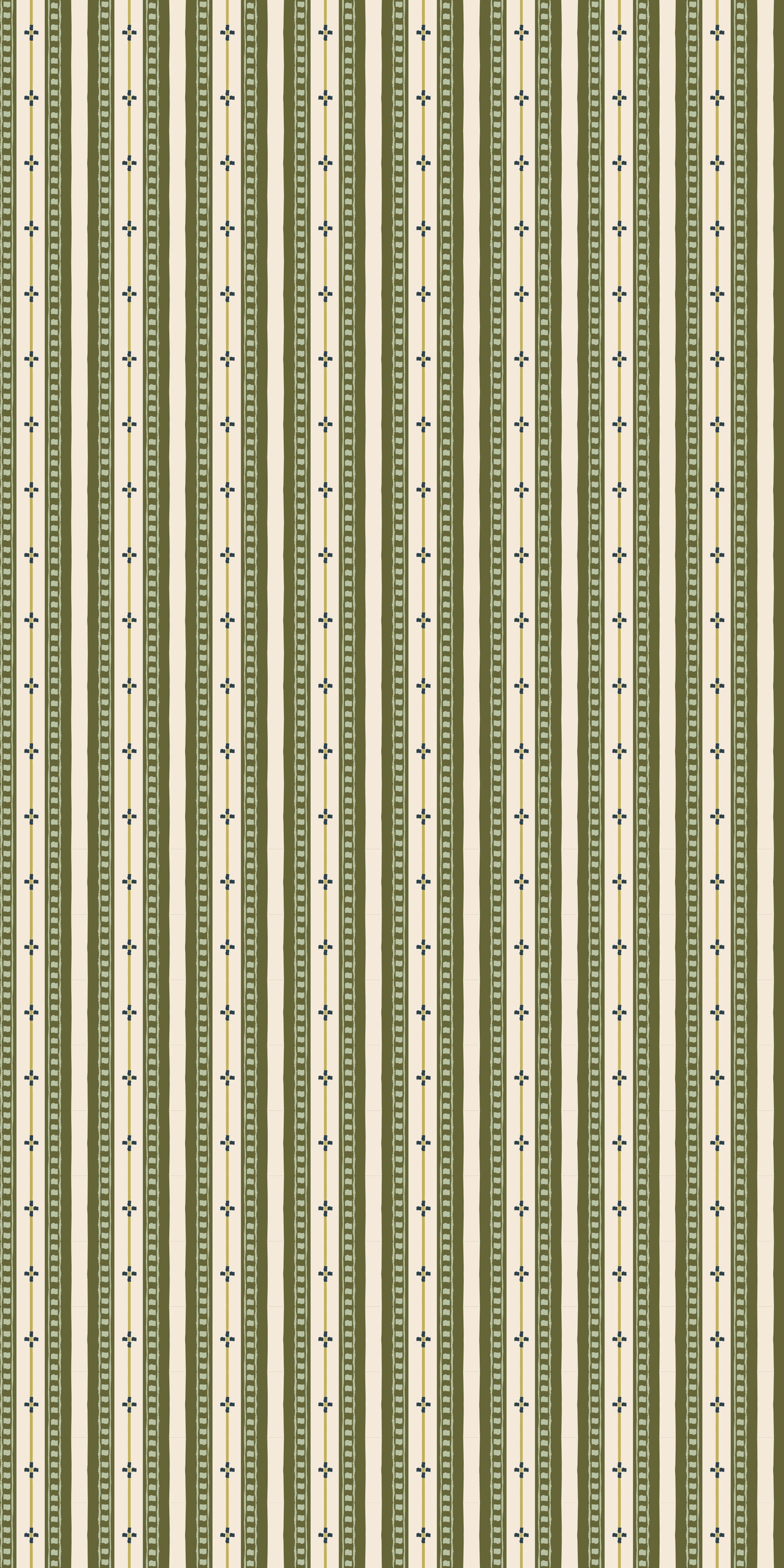 Trio Stripe in Olive Green color