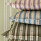 Trio Stripe Fabric Fabric in Olive Green