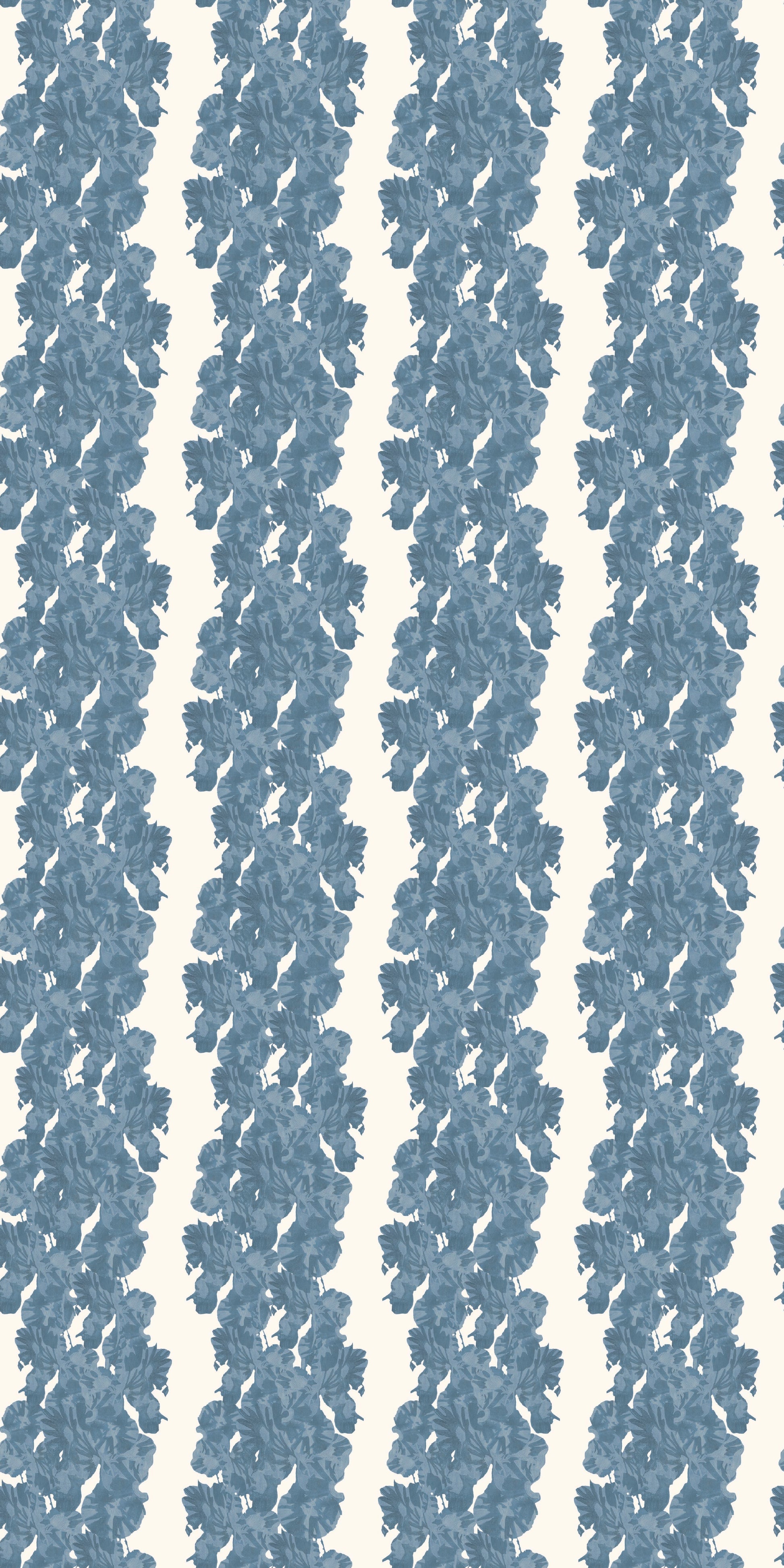 Vine Wallpaper in Dutch Blue