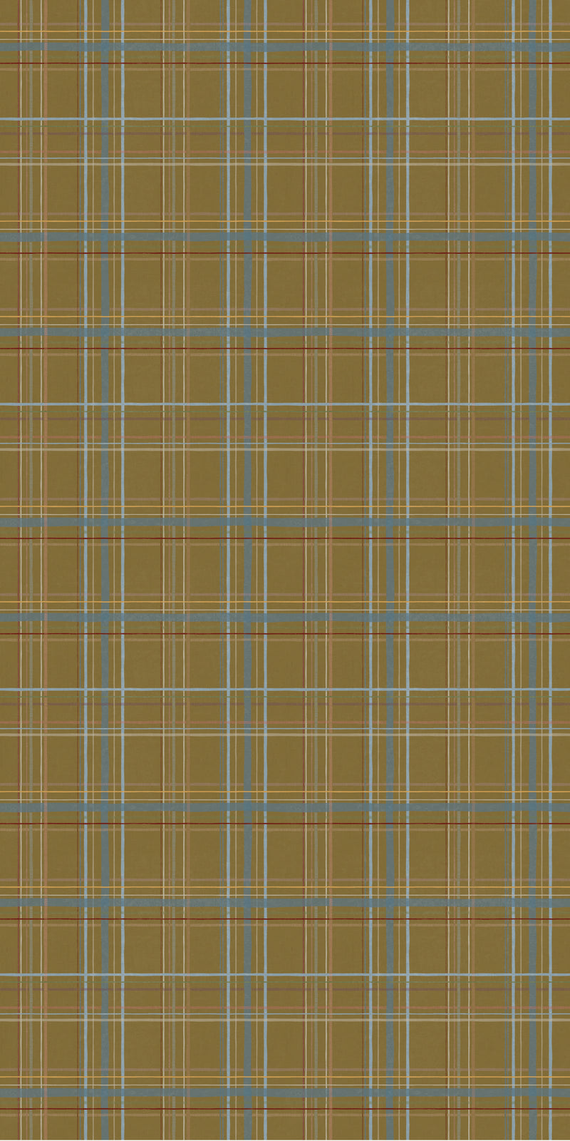 Vintage Plaid in Moss color