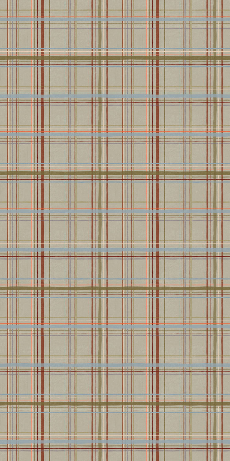 Vintage Plaid in Cornflower color