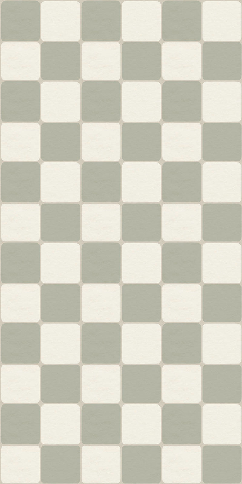 Vintage Check Tile Decal in Sage color