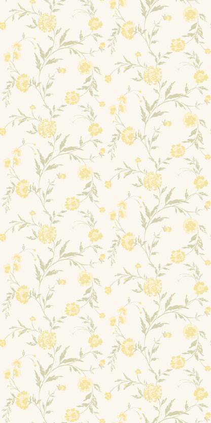 Image of Waverly in Sunbeam Wallpaper