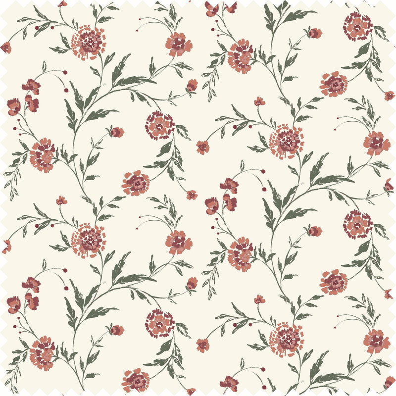 Waverly Fabric in Coral color