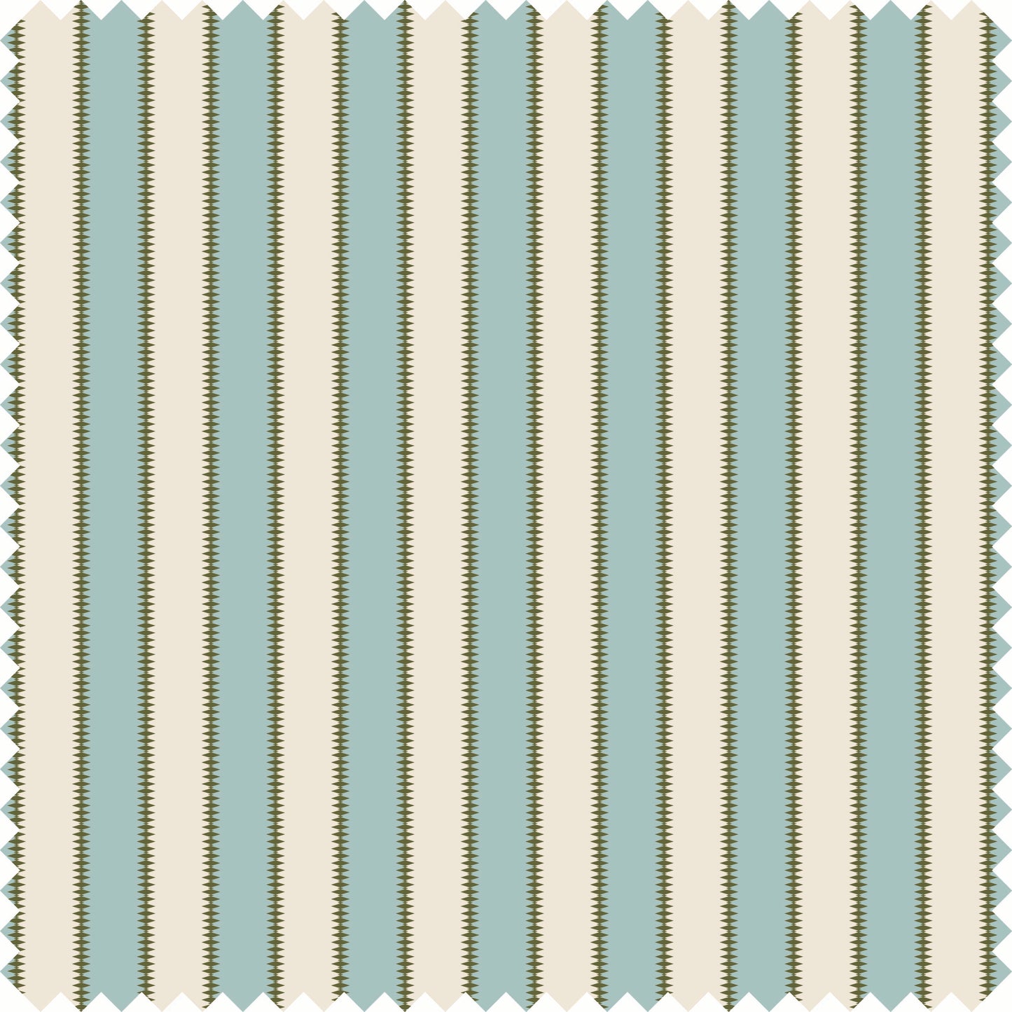 Wilder Stripe Sheer Fabric Fabric in Light Blue/Green