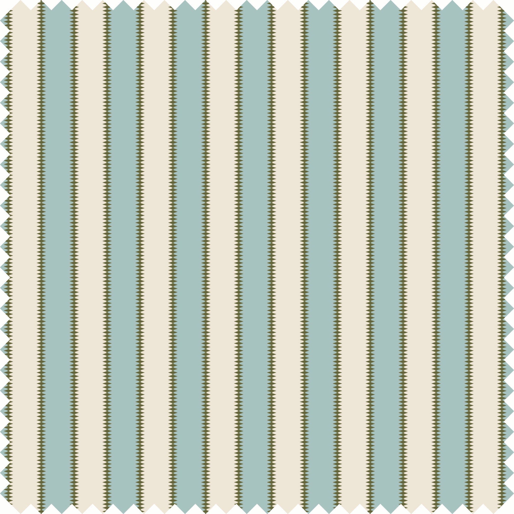 Wilder Stripe Sheer Fabric Fabric in Light Blue/Green