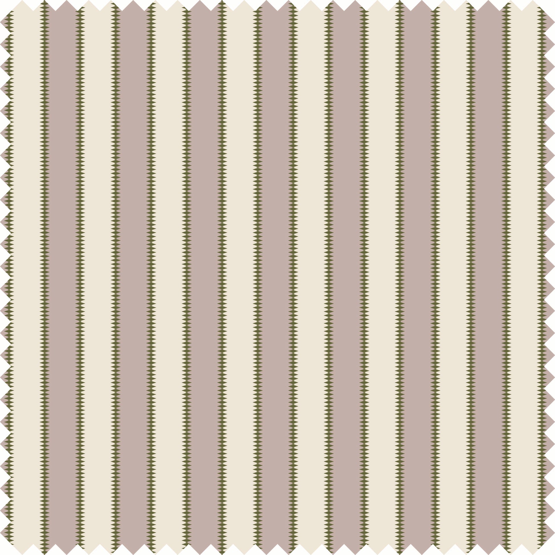Wilder Stripe Sheer Fabric Fabric in Mauve/Green