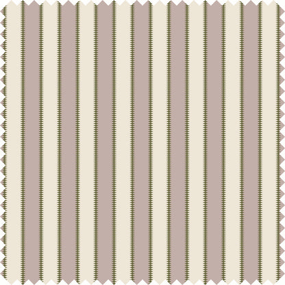 Wilder Stripe Sheer Fabric Fabric in Mauve/Green