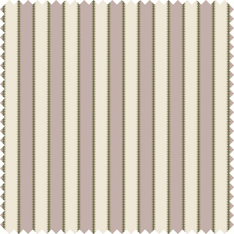 Wilder Stripe Sheer Fabric in Mauve/Green color