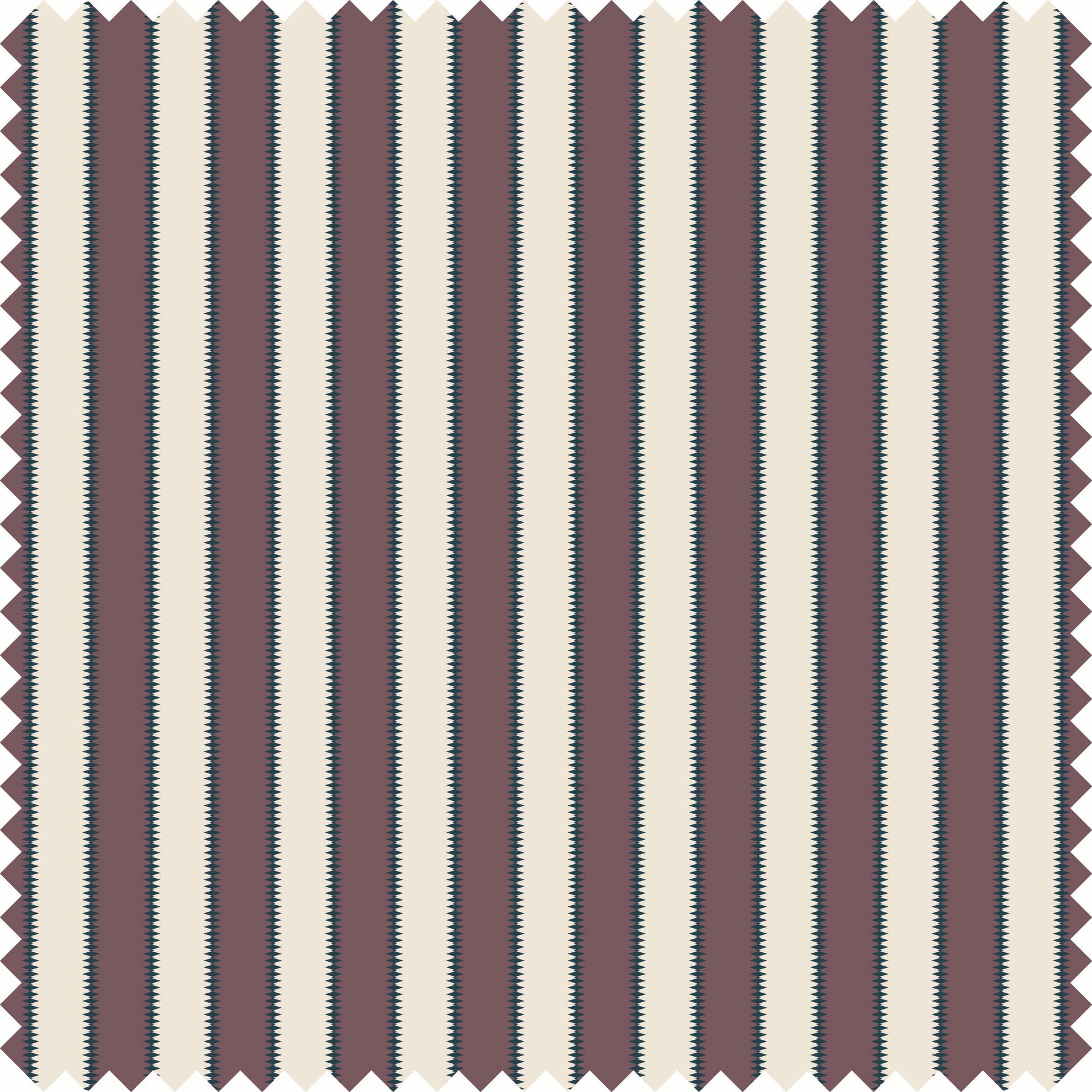 Wilder Stripe Fabric Fabric in Mulberry/Navy