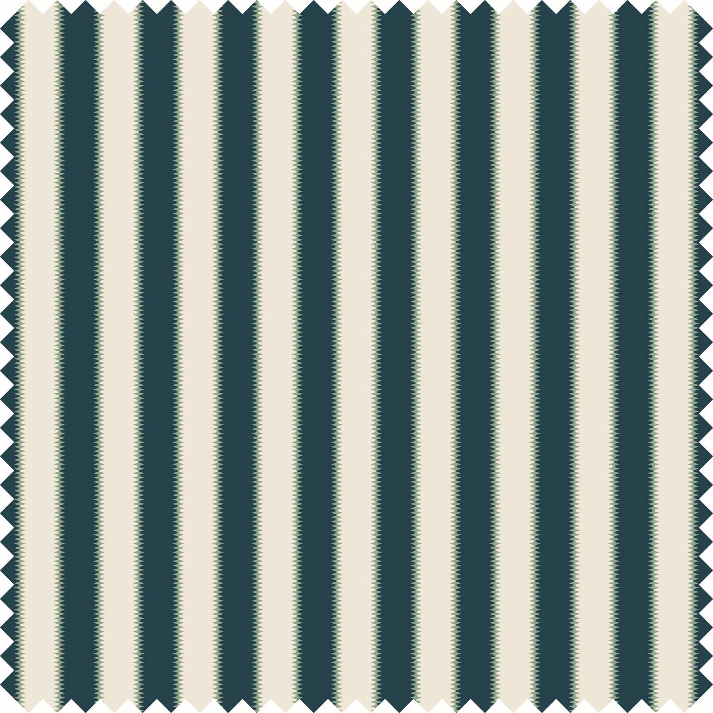 Wilder Stripe Fabric Fabric in Navy/Green