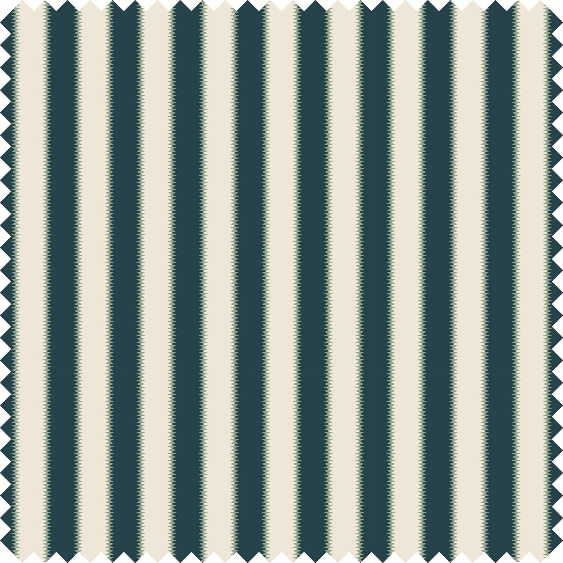 Wilder Stripe Fabric Fabric in Navy/Green