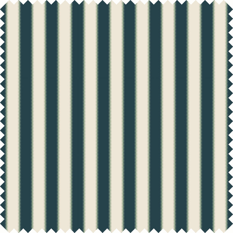 Wilder Stripe Fabric in Navy/Green color