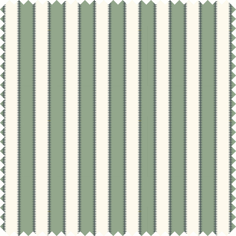 Wilder Stripe Sheer Fabric in Blue/Green color