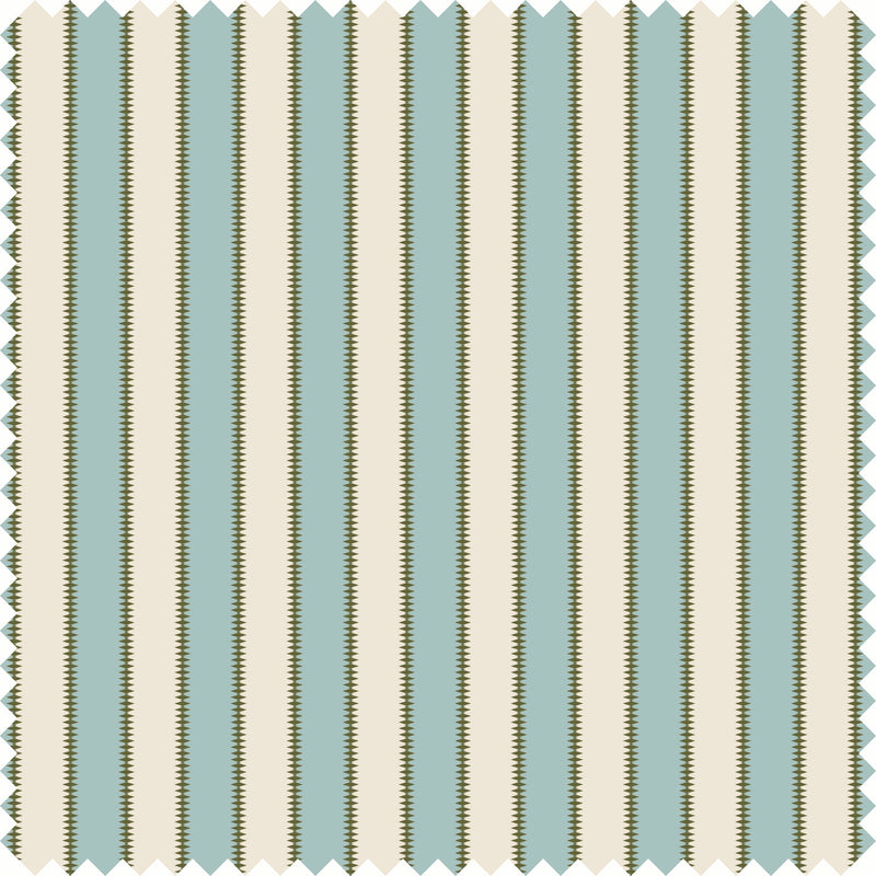 Wilder Stripe Fabric in Light Blue/Green color