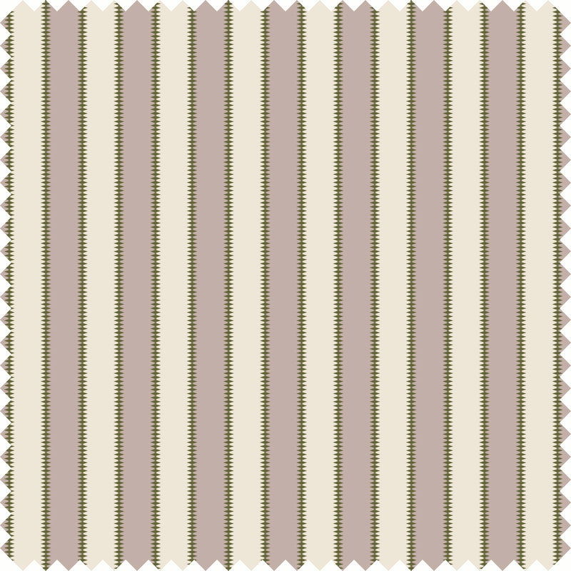 Wilder Stripe Fabric in Mauve/Green color