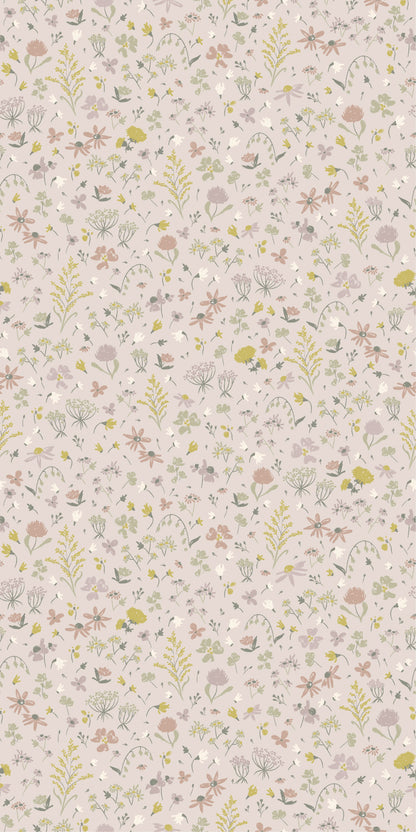 Windflower wallpaper in pink