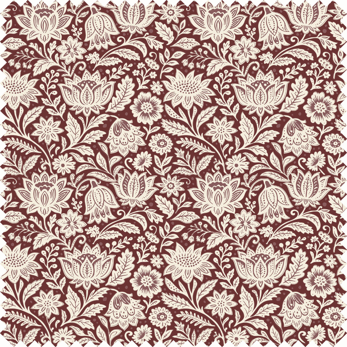 Wildwood Fabric Fabric in Mulberry