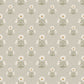 Image of Windflower in White/Yellow Wallpaper