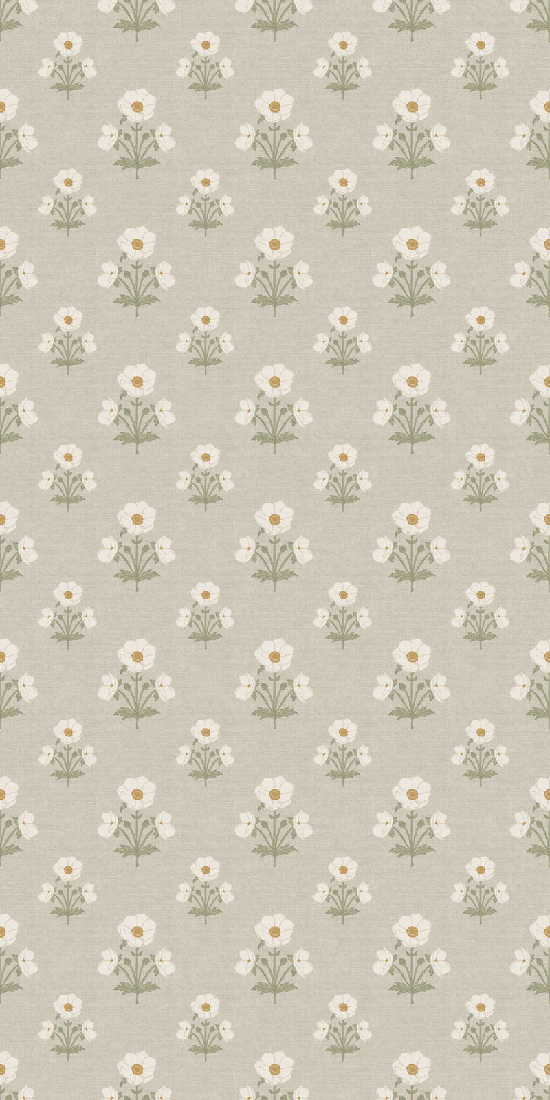Windflower in White/Yellow color