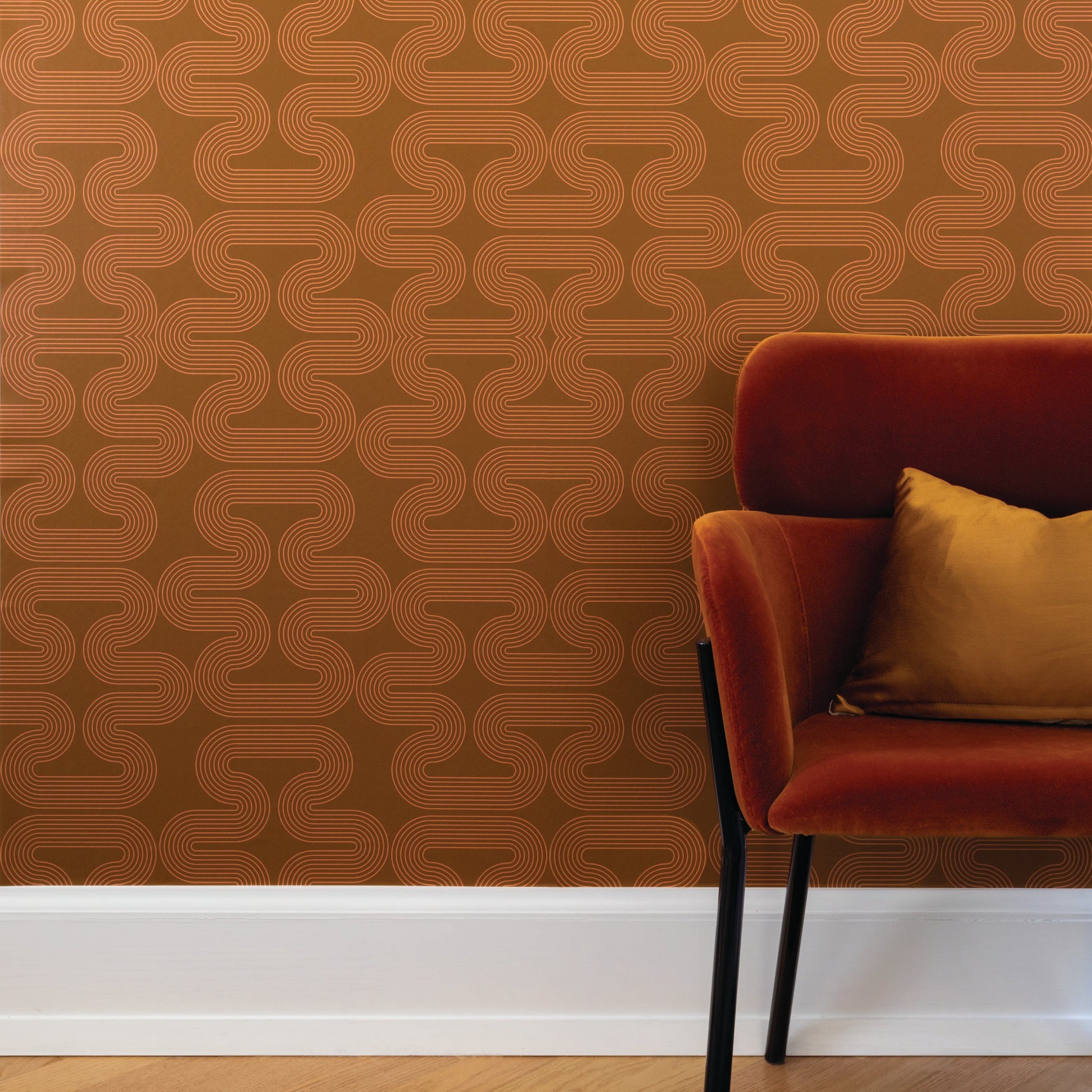 Image of Endless End in Brown Wallpaper