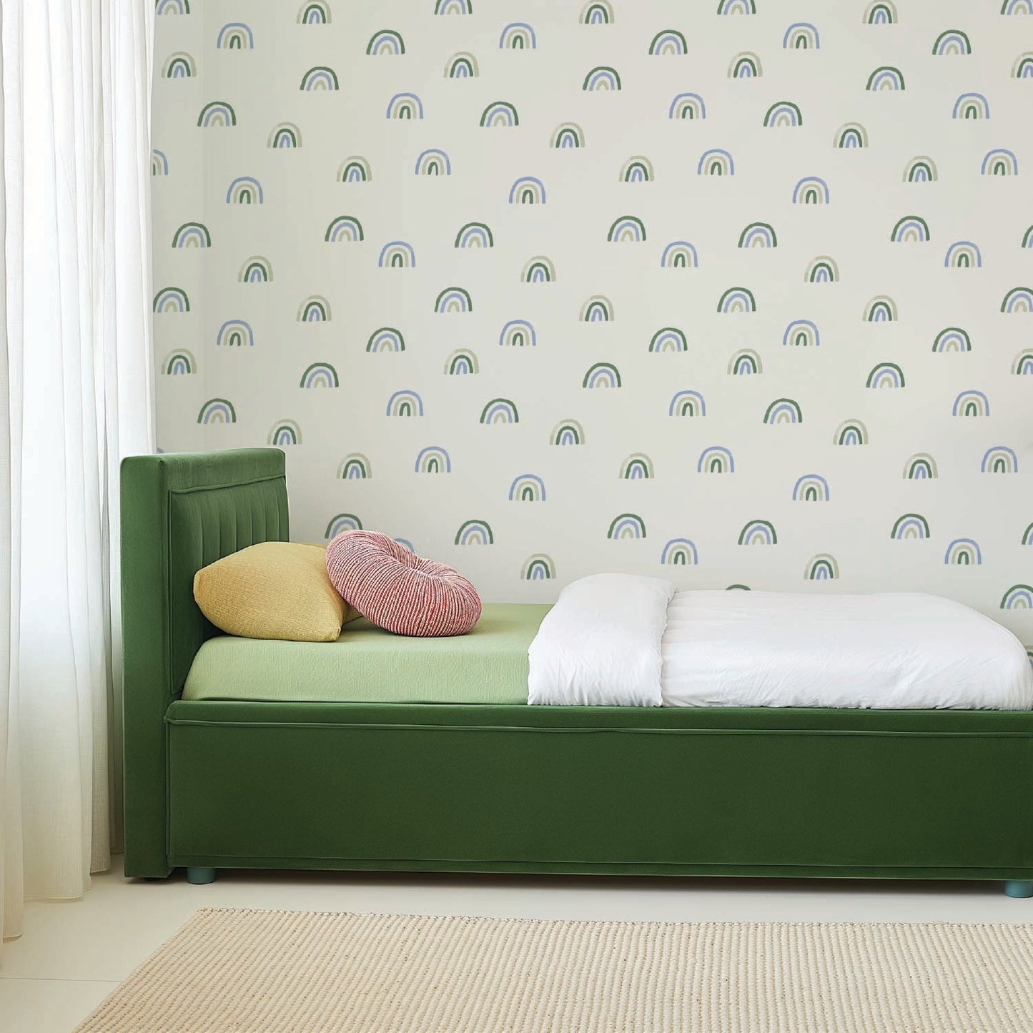 Image of Over the Rainbow in Cool Tones Wallpaper