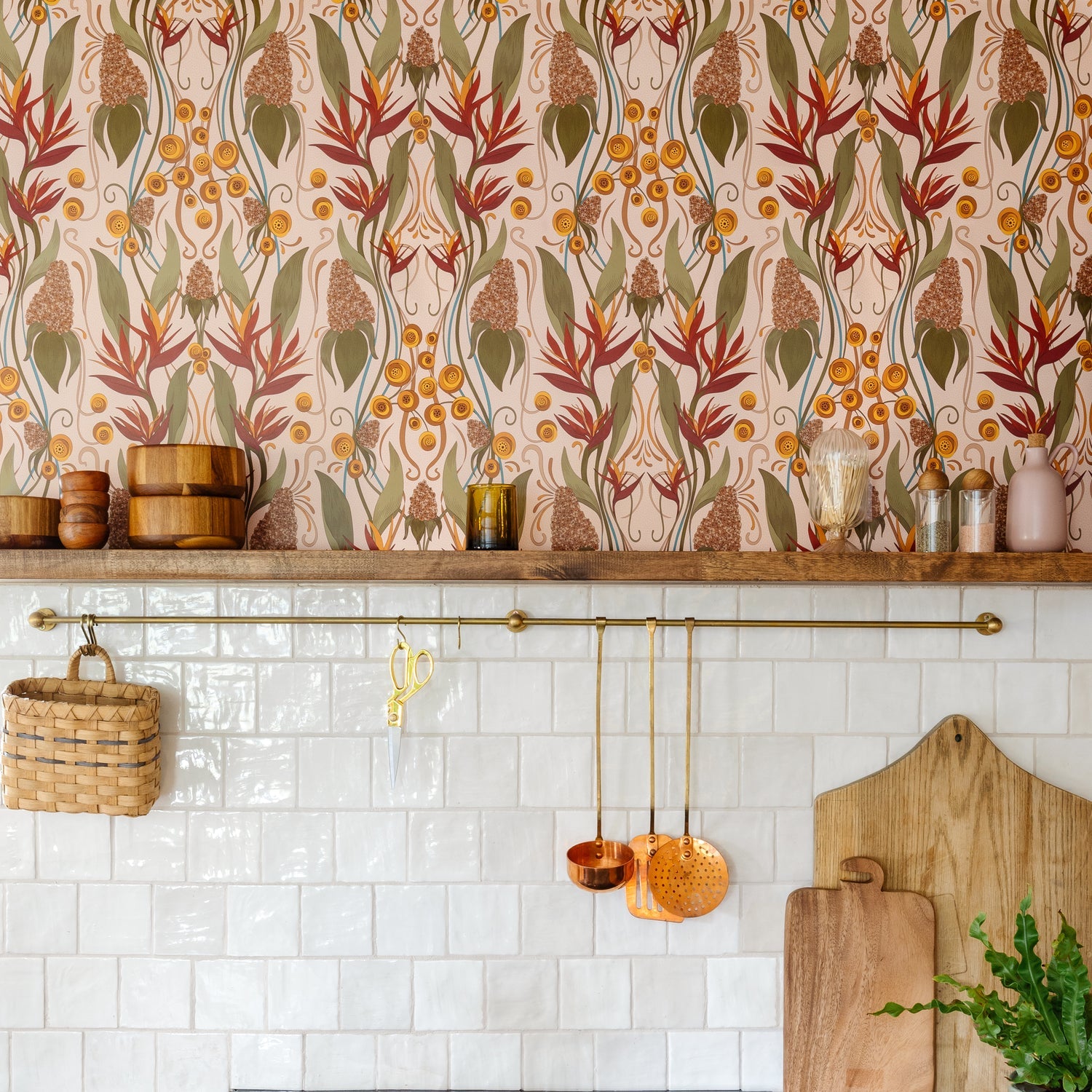 Image of Ruth's Garden in Rose Wallpaper