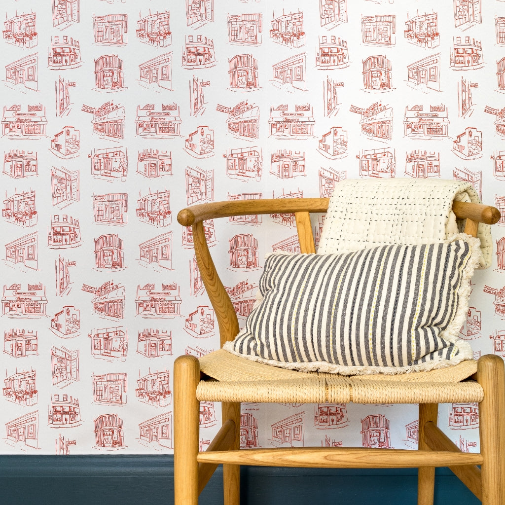 Image of San Francisco in Red Wallpaper