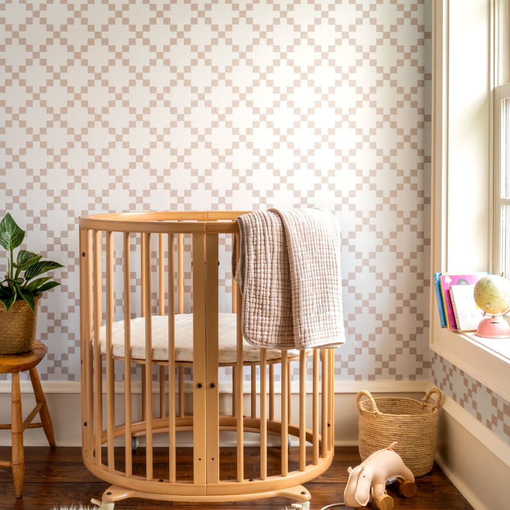 Image of Patchwork in Khaki Wallpaper